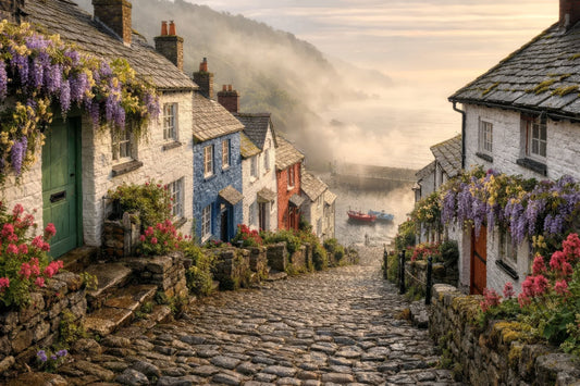 The Cobbled Descent 1000-piece British coastal jigsaw puzzle from the Heritage Jigsaws Coastal Range.